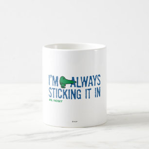 Mug M. Nosey Nosing Autour   Lettres bleues