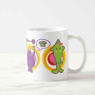 Mug M. Purple & Miss Green Cute Caractère de dessin an