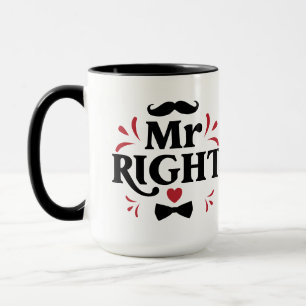 Mug M. Right Couple Cadeau Pour Lui Mari