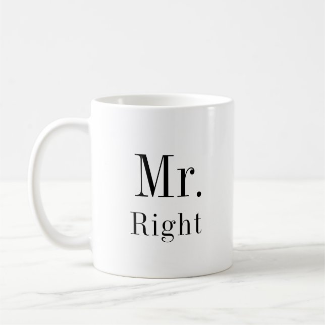 Mug M. Right et Mme Always Right Newlyweds (Gauche)