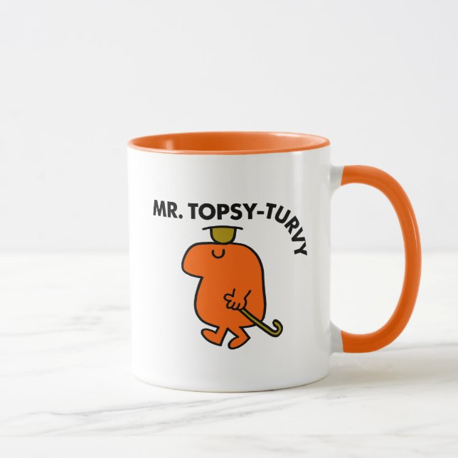 Mug M. Topsy-Turvy | Upside Down Casquette & Cane (Droite)