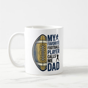 Mug Ma chemise de footballeur préféré m'appelle papa D