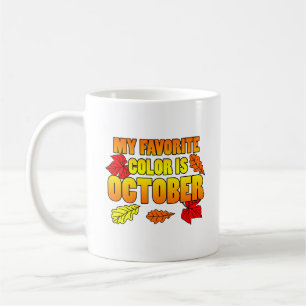 Mug Ma Couleur Préférée Est Feuille Octobre