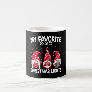 Mug Ma Couleur Préférée Est Les Lumières De Noël Gnome