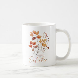 Mug Ma Couleur Préférée Est Octobre - Feuilles D'Autom