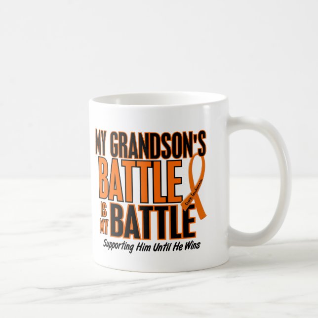 Mug Ma de bataille leucémie de petit-fils trop (Droite)