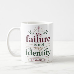 Mug Ma défaillance n'est pas mon identité Vérité bibli