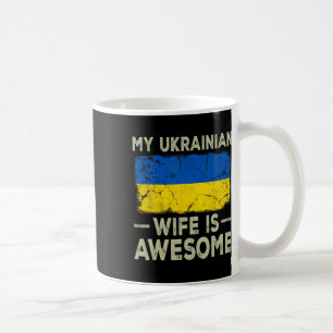 Mug Ma femme ukrainienne est géniale Drapeau de l'Ukra