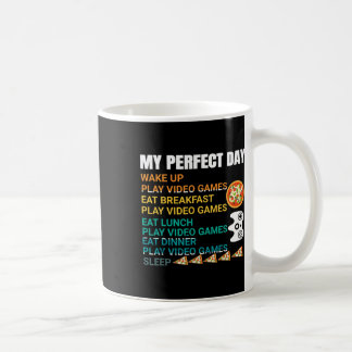 Mug Ma journée parfaite Pizza Jeux vidéo Manette de je