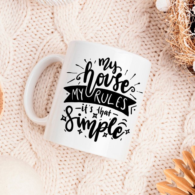 Mug Ma maison mes règles amusantes (Créateur téléchargé)