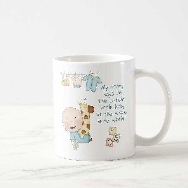 Mug Ma maman dit que je suis le plus mignon petit bébé (Droite)
