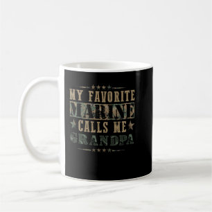 Mug Ma Marine préférée M'Appelle Grand-Père Drapeau Am