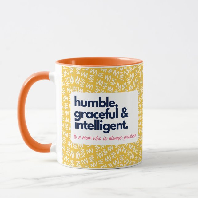 Mug Ma mère est inestimable, humble, gracieuse et inte (Gauche)