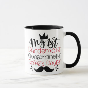 Mug Ma première Fête des pères de quarantaine pandémiq