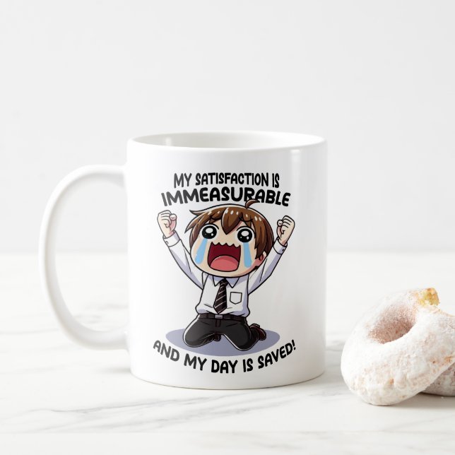 Mug Ma satisfaction est incommensurable ! (Avec donut)
