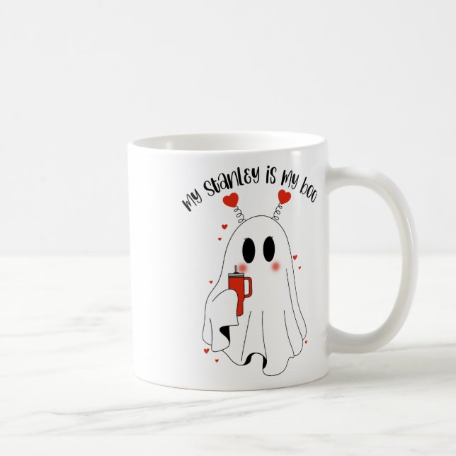 Mug Ma Stanley Est Mon Boo Boojee Funny Ghost Valen (Droite)