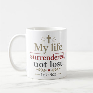 Mug Ma vie abandonnée pas perdue Verset biblique inspi