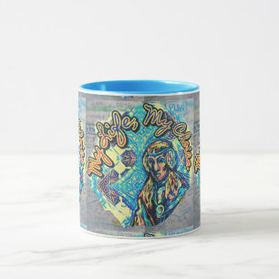 Mug Ma Vie, Mon Choix. Femme princière et fractale