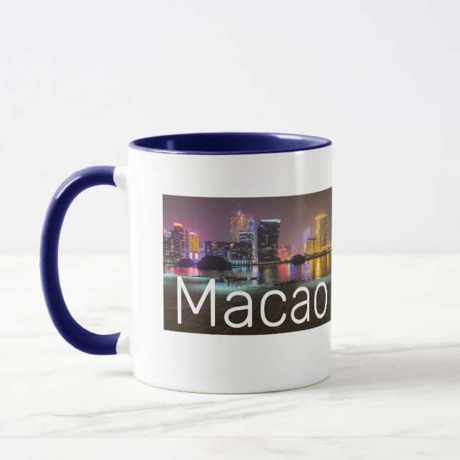 Mug Macao Casino Skyline Panorama Chine Nuit (Gauche)