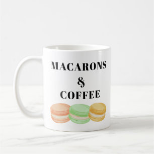 Mug Macarons et café disent