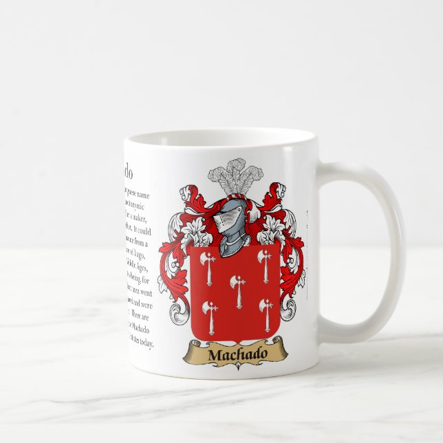 Mug Machado, l'origine, la signification et la crête (Droite)