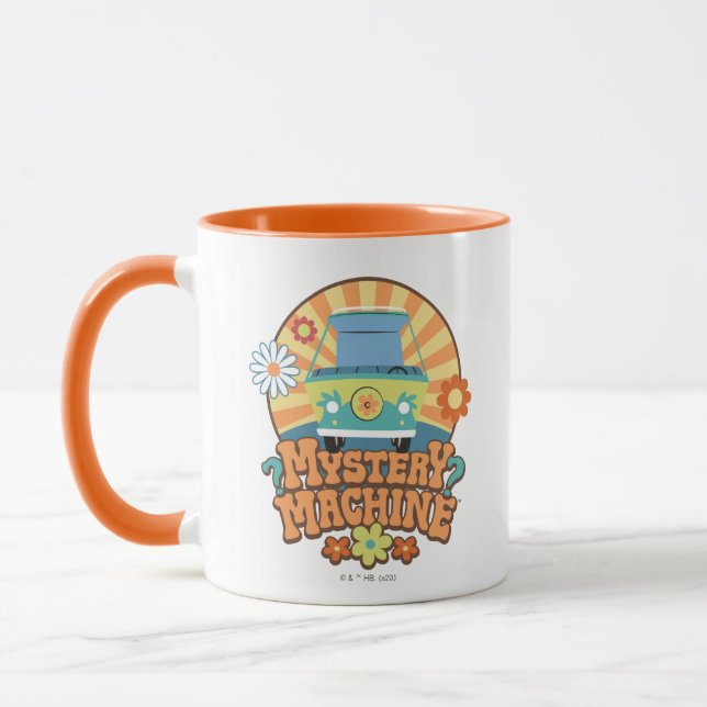 Mug Machine de mystère Van Floral Graphisme (Gauche)