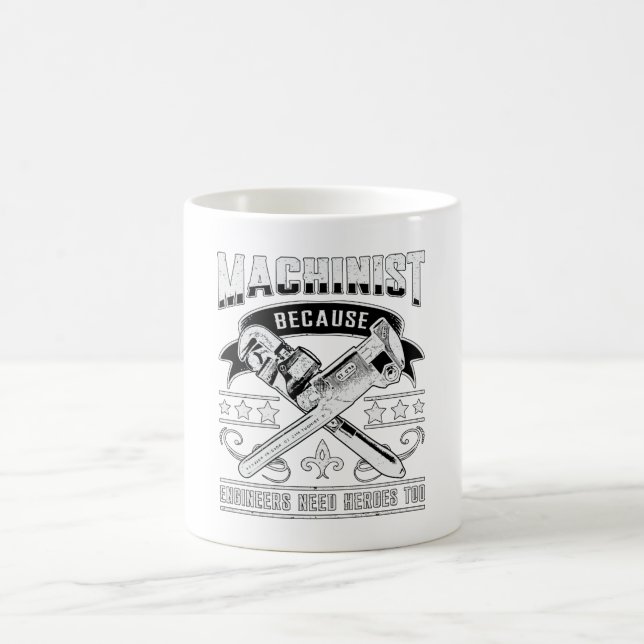 Mug Machiniste CNC Machinist Machine Job Drôle Cadeau (Centre)