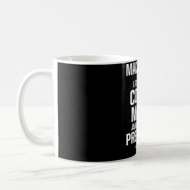 Mug Machiniste Machine Opérateur Outils Machinisme Ent (Gauche)