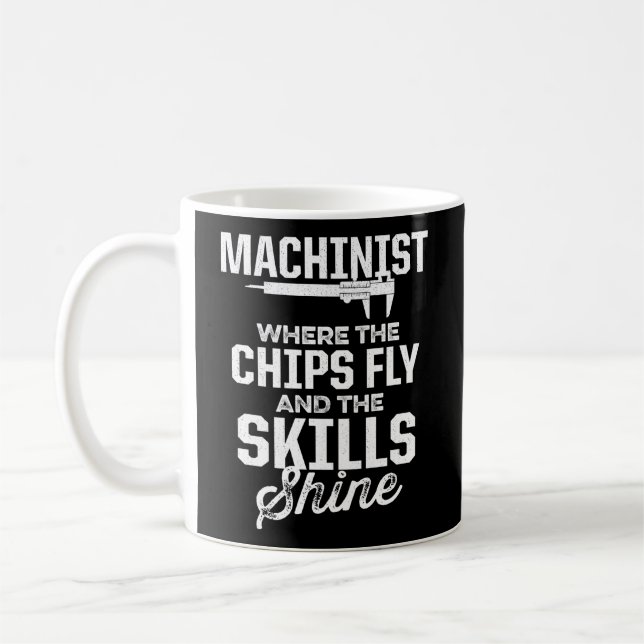 Mug Machiniste Machine Opérateur Outils Machinisme Ent (Gauche)