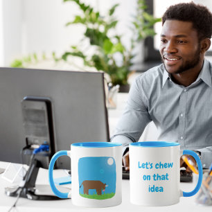 Mug Mâchons un peu cette idée, drôle de taureau