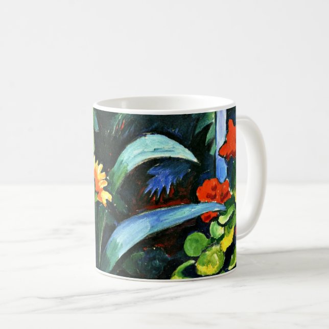 Mug Macke - Fleurs dans le jardin (Devant droit)