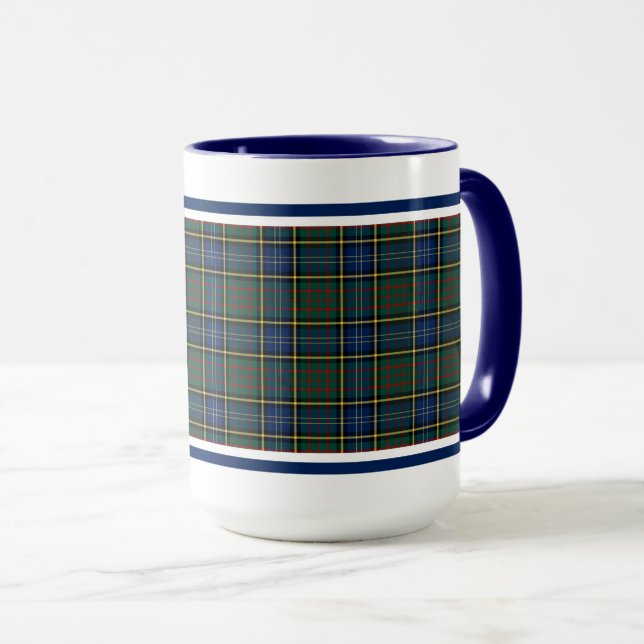 Mug MacMillan Clan Tartan de chasse moderne (Devant droit)