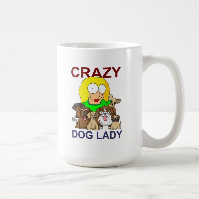 Mug Madame folle de chien (Droite)