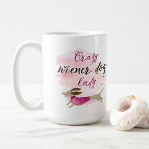 Mug Madame folle de chien de saucisse