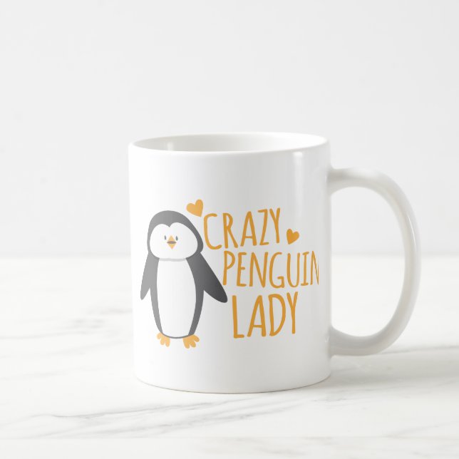 Mug Madame folle de pingouin (Droite)