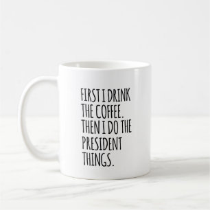 Mug Madame la Présidente, Cadeau drôle pour la nouvell