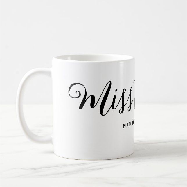 Mug Mademoiselle à Madame Moderne Boho Script Enterrem (Gauche)