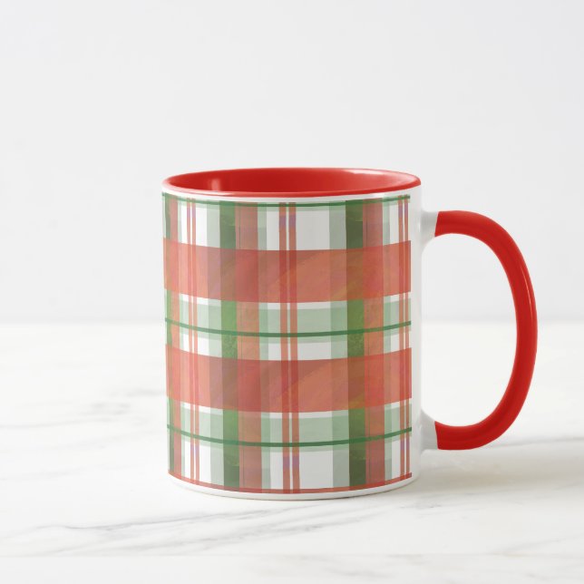 Mug Madras Plaid Noël (Droite)