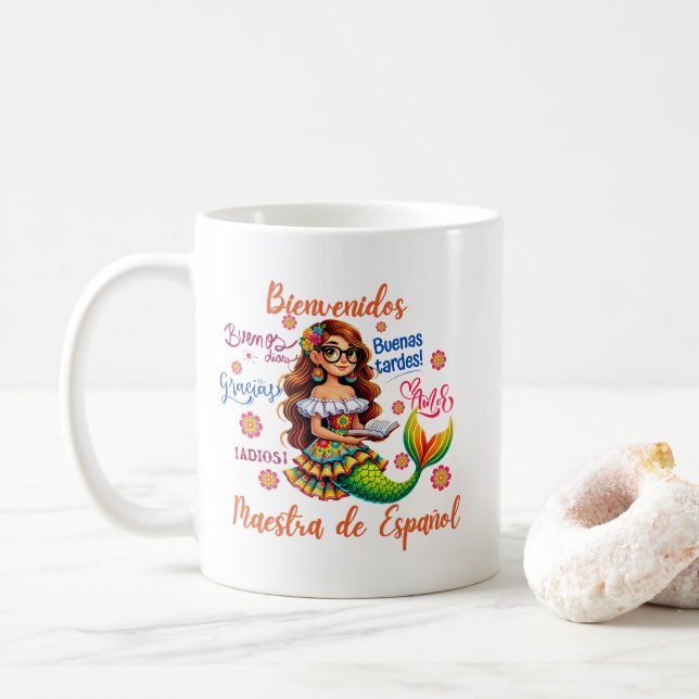Mug Maestra de Español (Avec donut)