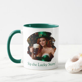 Mug Maeve in Emerald Corset Irish Pub St Patrick's Day