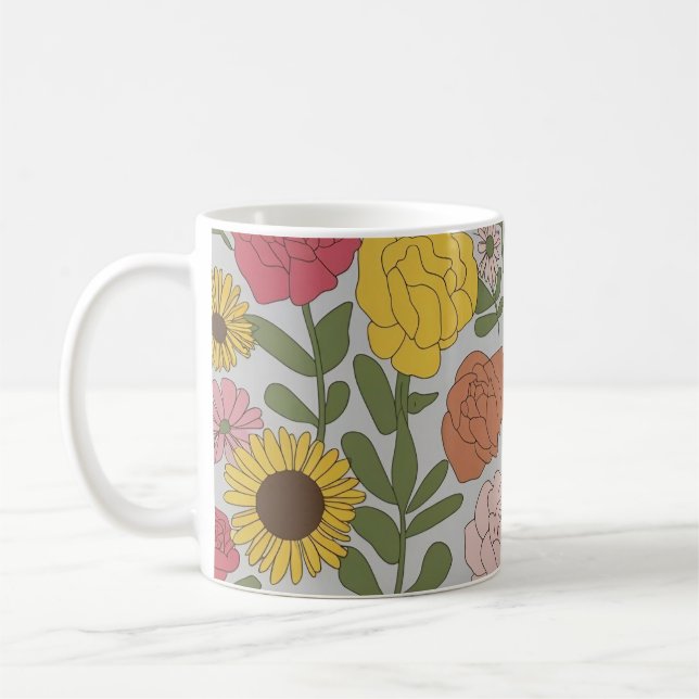 Mug Magasinez de superbes bouchons floraux : Idéal pou (Gauche)