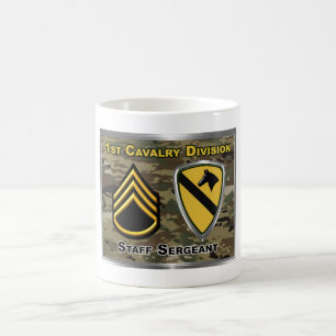 Mug Magic 1re Division de cavalerie Sergent d'état-major
