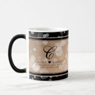 Mug Magic 28e anniversaire du Mariage de lin élégant