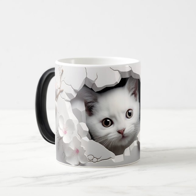 Mug Magic 3D cat (Devant gauche)