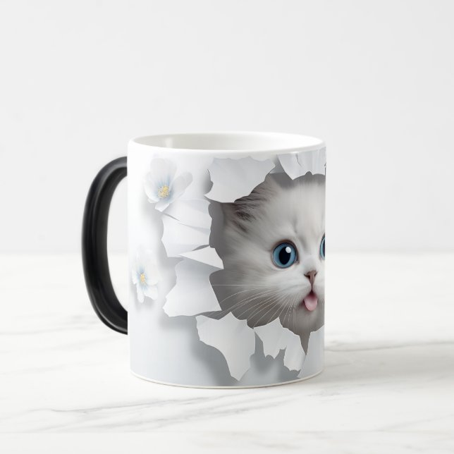 Mug Magic 3D cat (Devant gauche)