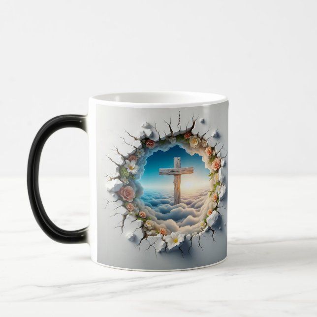 Mug Magic 3D Christian Cross (Gauche)