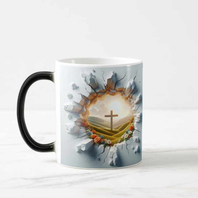 Mug Magic 3D Christian Cross (Gauche)