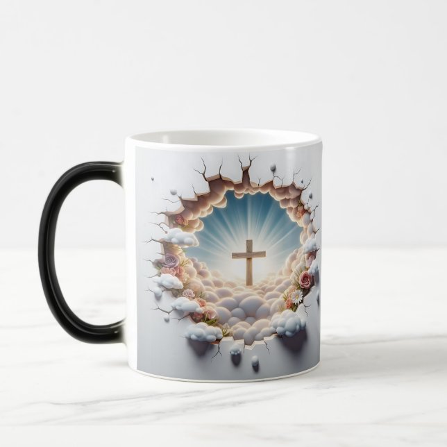 Mug Magic 3D Christian Cross (Gauche)