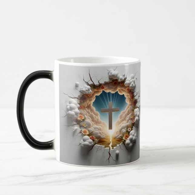 Mug Magic 3D Christian Cross (Gauche)
