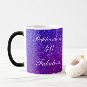 Mug Magic 40 Et Fabuleux Anniversaire Rose Purple Parties sc